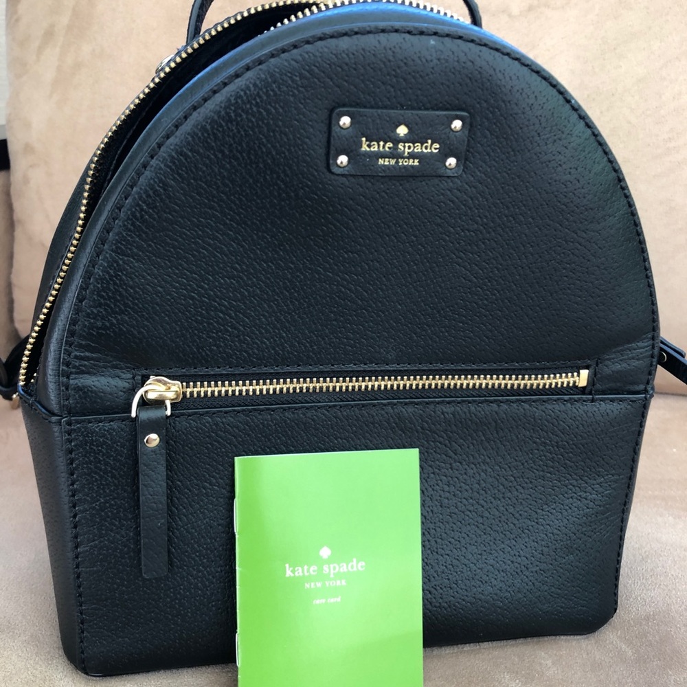 Kate Spade - black backpack handbag